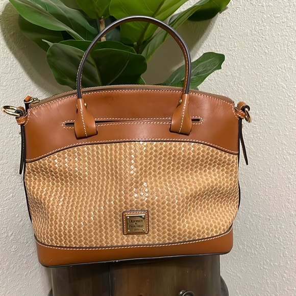 Dooney & Bourke Handbags - Dooney & Bourke Beacon Woven Domed Satchel